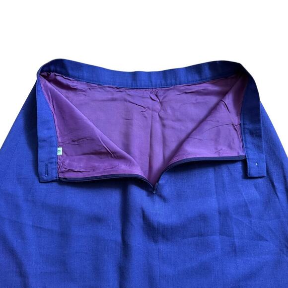 Vintage Purple A-Line Mini Skirt Retro Boho Indie Size 8 - Picture 5 of 6